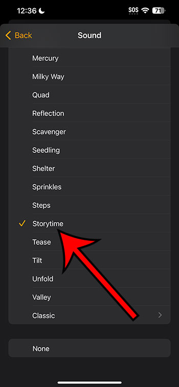 how to change the alarm sound on an iPhone