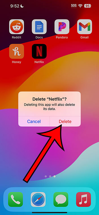 choose Delete