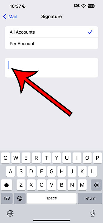 delete the signature