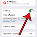 how to enable iMessage on an iPhone 14