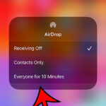 how to turn on or turn off AirDrop on iPhone 14