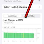 battery percentage on iPhone 14